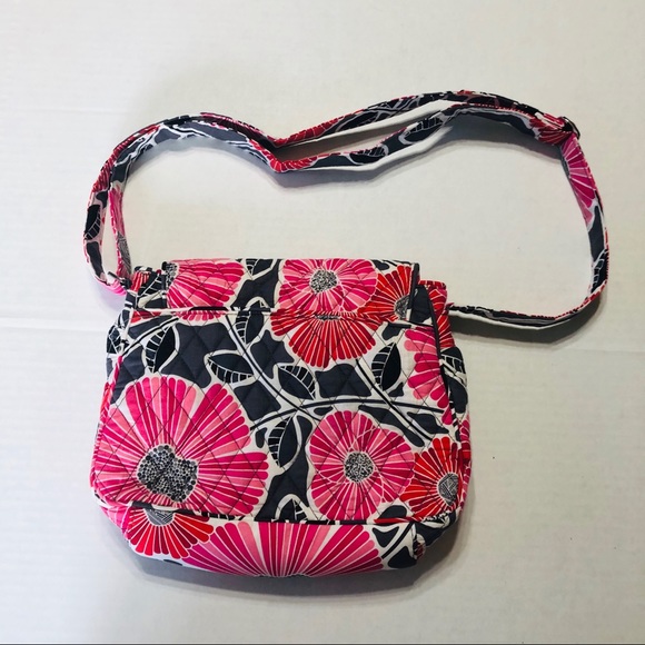 Vera Bradley Red and Pink Floral Purse - Picture 3 of 6